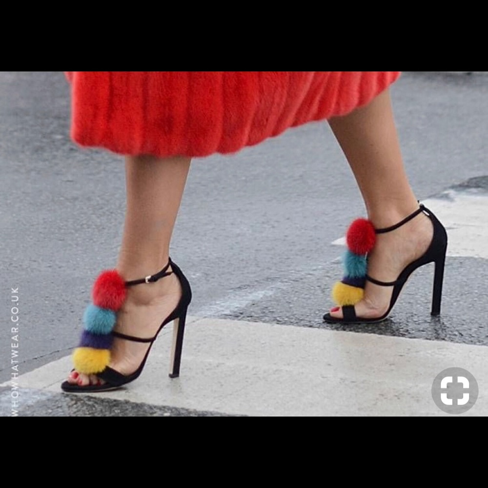 🔥Chase&Chloe pompom heel sandal🔥🔥 - Picture 7 of 7